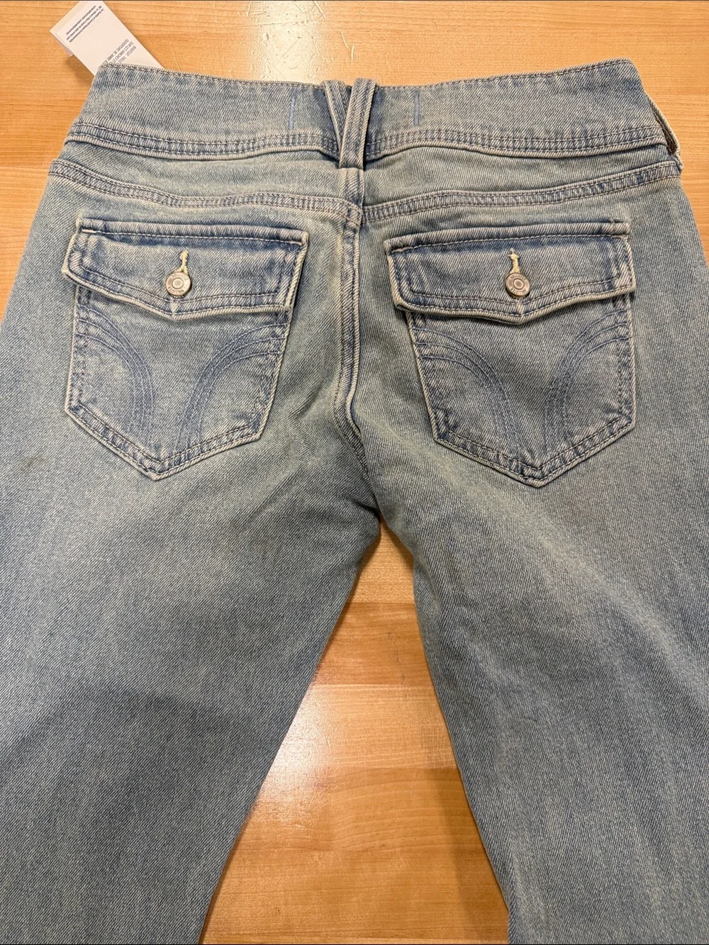 Hollister Light Blue Low-Rise Bootcut Jeans